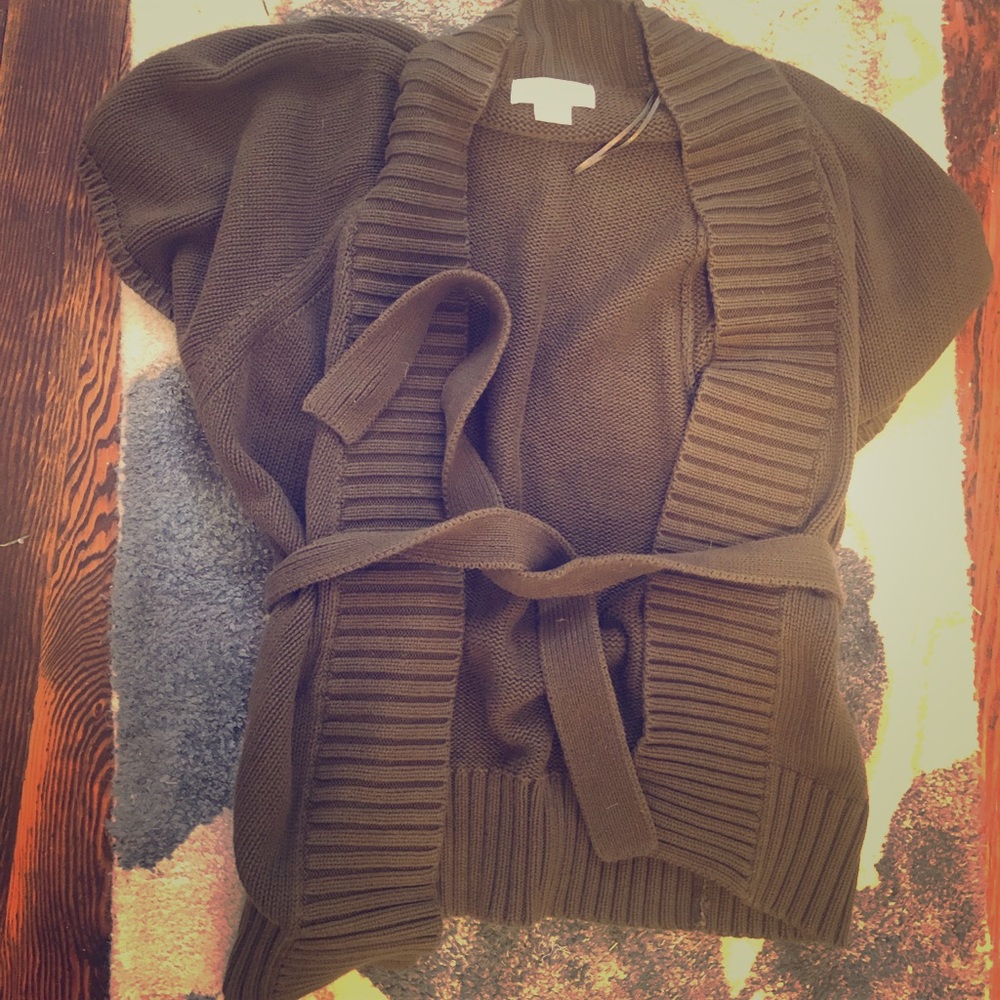 Michael Michael Kors short sleeve belted cardigan